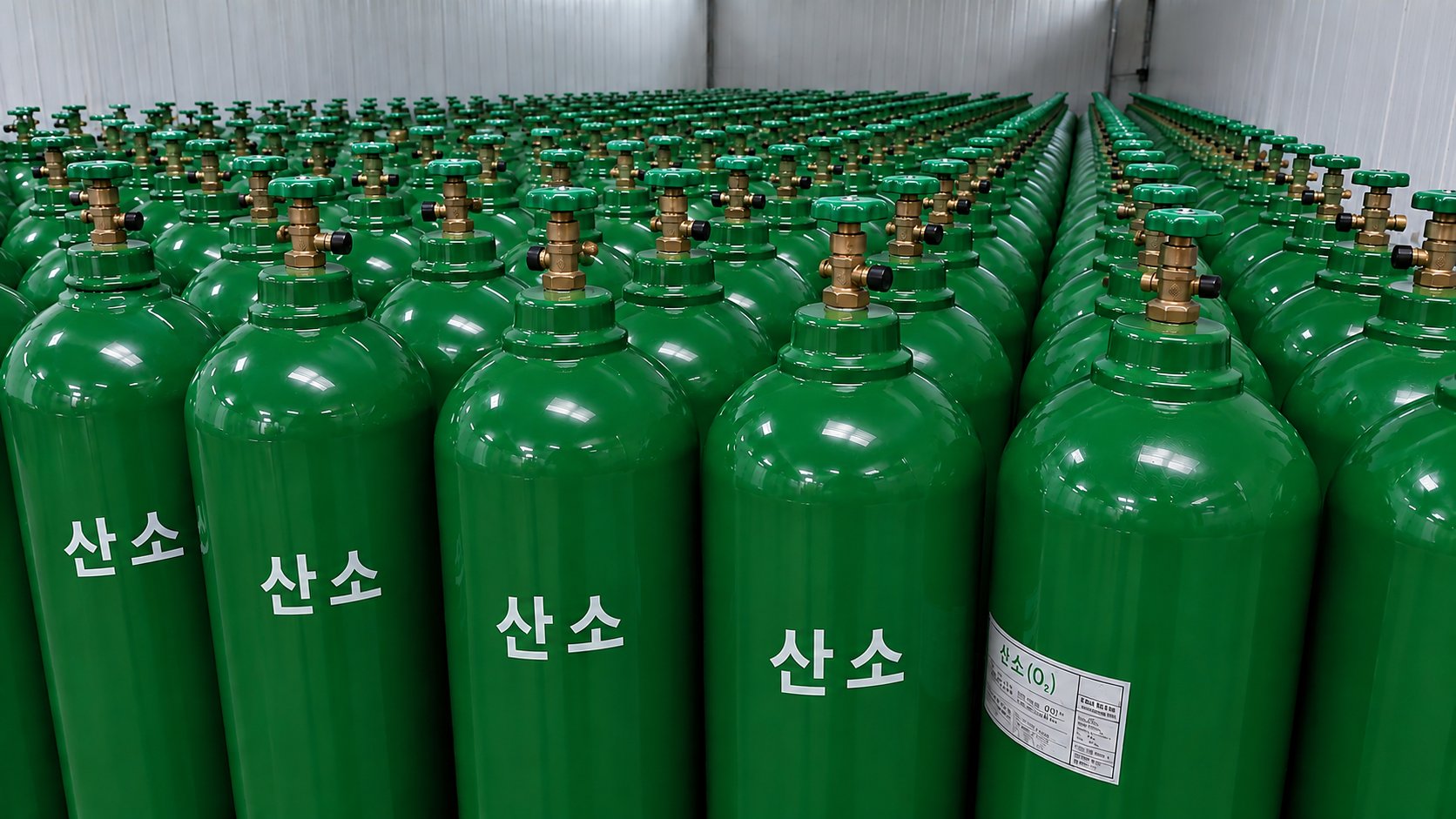 산소(O₂) 가스 실린더
